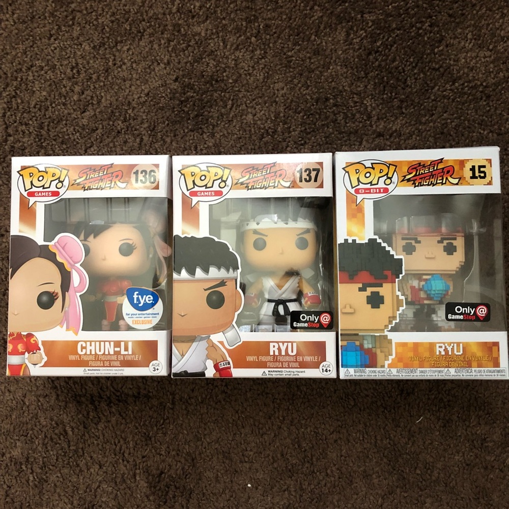 Street Fighters Funko Pops